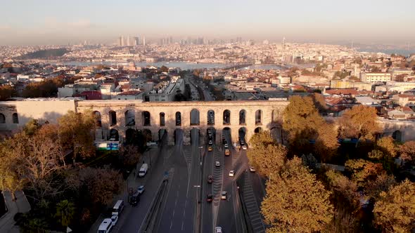 Valens aqueduct in Istanbul, Turkey.