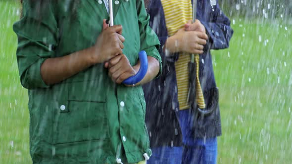 Children Catching Raindrops