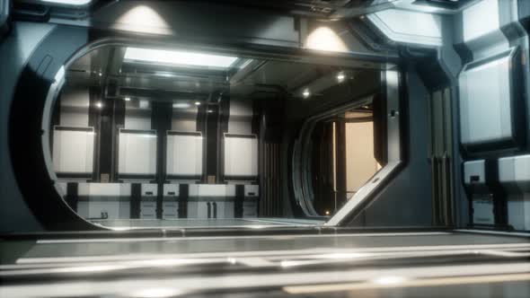 Sci-fi Tunnel or Spaceship Corridor alt