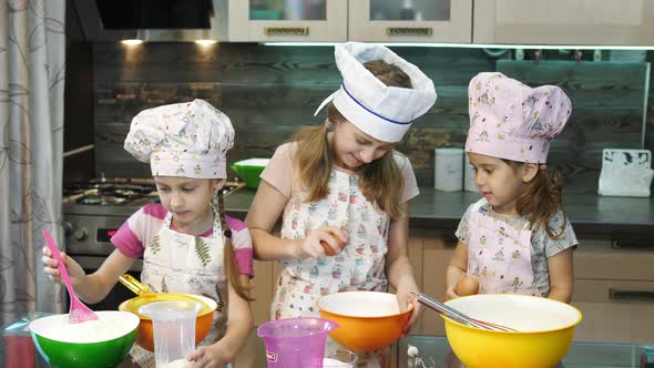 Girls cooking together