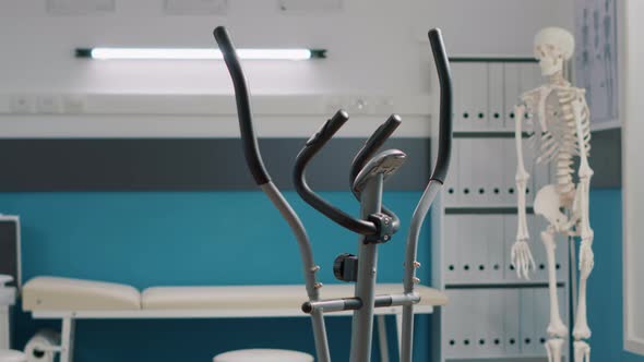 Empty Medical Office with Stationary Bicycle Used at Physical Therapy