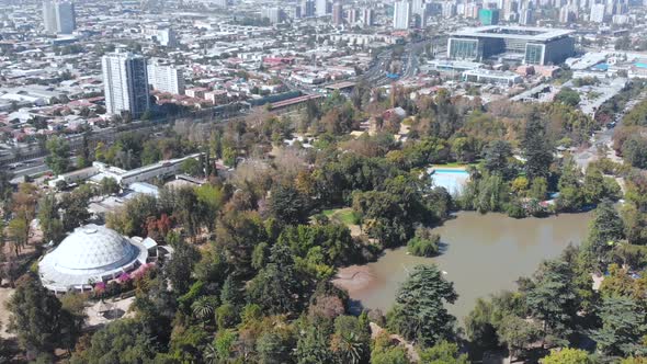 Cultural Center Multi Space Dome, Lake Lagoon OHiggins Park (Santiago, Chile)