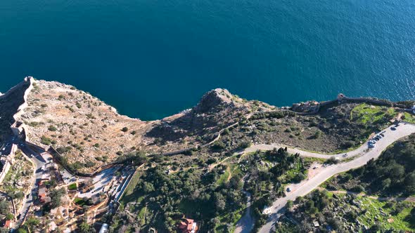 Alanya Castle Alanya Kalesi Aerial View