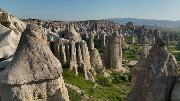 Cappadocia aerial view 4 K Awesome Background