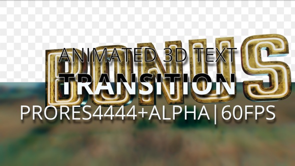 Animated "BONUS" transition UHD 60fps alt