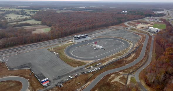 Dominion Raceway Nascar Race Track 5k Aerial Video 5k