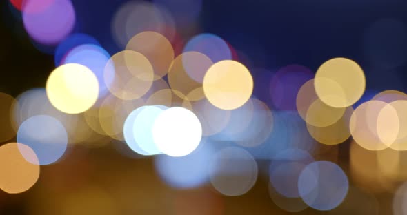 Bokeh of city night view