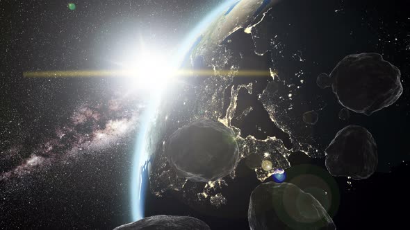 Earth and Asteroids alt