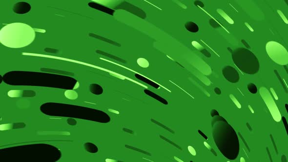 Abstract Green Geometric Moving Background