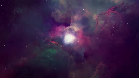 Nebula Colorful Clouds Loop 4K alt