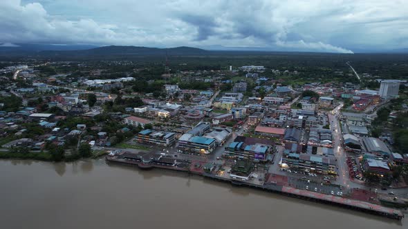 The Towns of Sarawak, Borneo, Malaysia