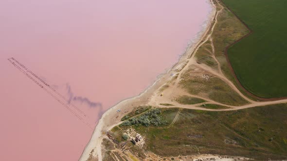 SasykSivash is the Largest Lake and Salt Lake on the Crimean Peninsula