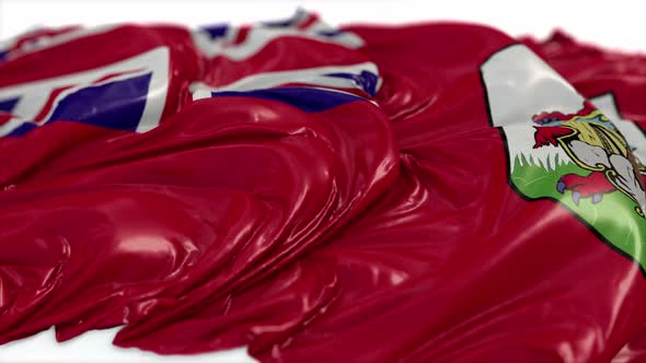 Bermuda Flag On A White Chalkboard  alt