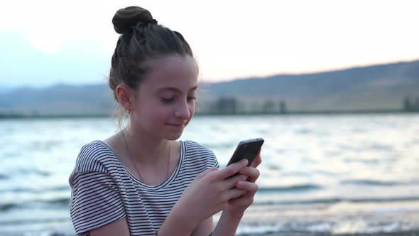 Girl Using Phone