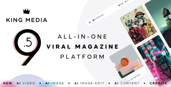 King Media – AI Viral News Video Magazine SaaS