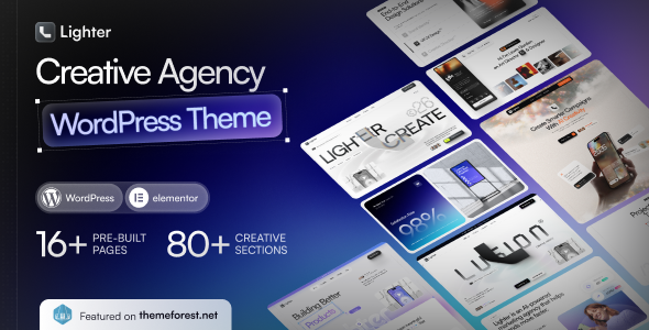 Lighter – Creative Agency & Portfolio WordPress Theme