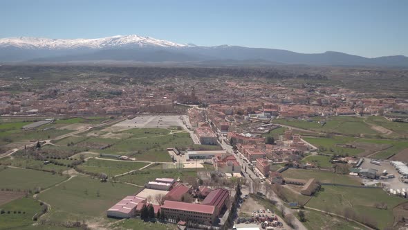 Aerial shot of Guadix