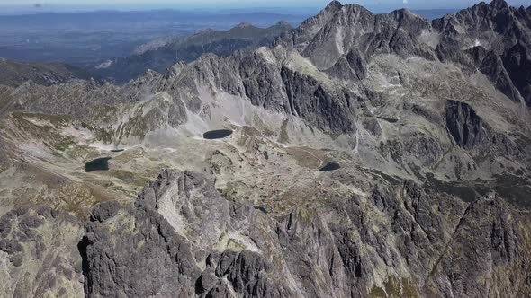 Flight Over High Tatras Mountains