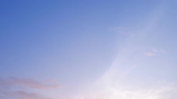 4K Time lapse of beautiful blue sky with clouds background, Blue sky with clouds and sun.