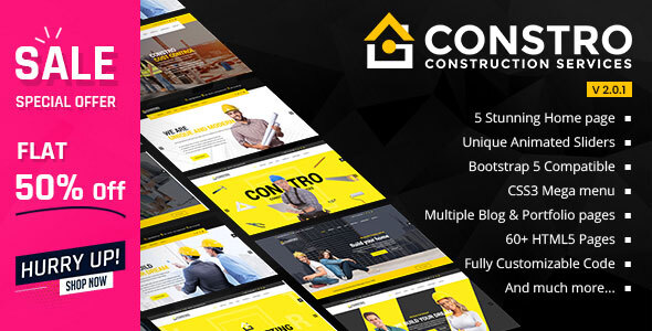 Constro - Construction Business HTML5 Template
