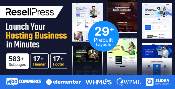 ResellPress – Web Hosting & WHMCS WordPress Theme for Resellers