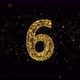 HNY Countdown - Luxury Golden Glitters with Fireworks for Celebrating New Year - VideoHive Item for Sale