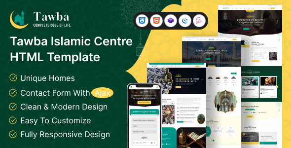 Tawba - Islamic Center HTML Template