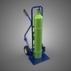 Portable Medical Oxygen Bottle Cylinder Hand Truck Trolley Cart - 3DOcean Item for Sale