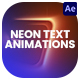 Neon Text Animations - VideoHive Item for Sale
