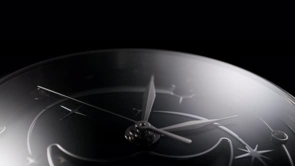 Swiss Watch with Lunar Calendar Rotating