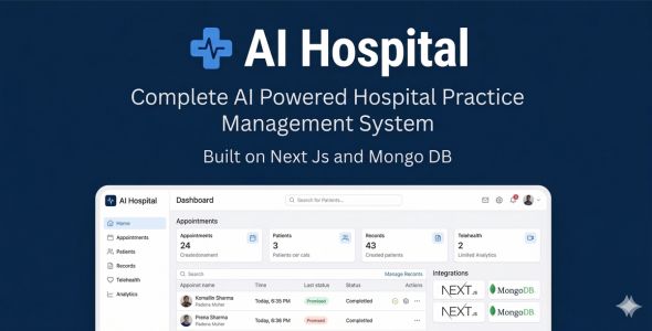 AI Hospital - Complete AI Powered Healthcare / Hospital Management System (HMS)