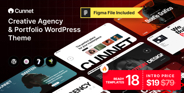 Cunnet - Digital Agency and Portfolio WordPress Theme