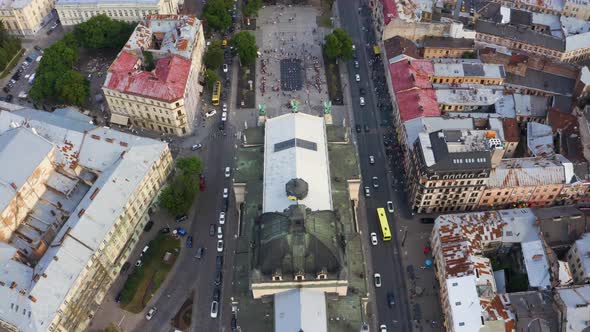 Lviv City View Historical City Center Ukraine Western Ukraine