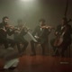 the String Quartet Plays Classical Musicnotes Fall From the Air - VideoHive Item for Sale