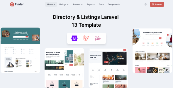 Finder - Laravel 13 Multipurpose Directory & Listing Template