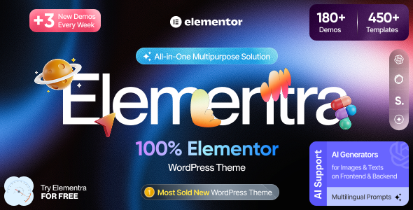 Elementra - 100% Elementor WordPress Theme