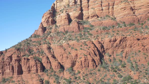 Aerial of a butte