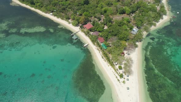 Tropical Island Magalawa with Beach