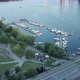 Aerial drone view of the park by the sea in Hornstull, Södermalm, Stockholm, Sweden - VideoHive Item for Sale