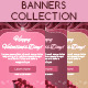 Valentine's Day Web Ad Banners 2 - GraphicRiver Item for Sale