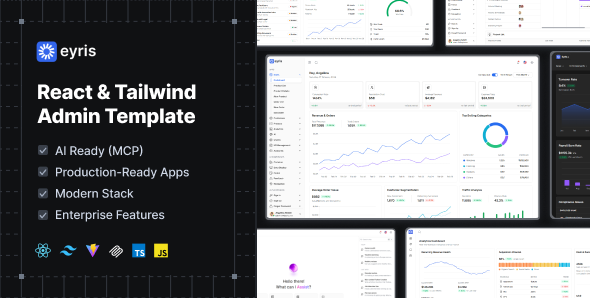 Eyris - React Tailwind Admin Template