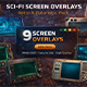 Sci-Fi Screen Overlays — Retro & Futuristic - VideoHive Item for Sale