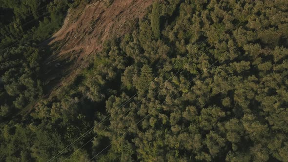 Reveal Drone Shot of the Tuscan Coast and Town of Lido di Camaiore in Italy