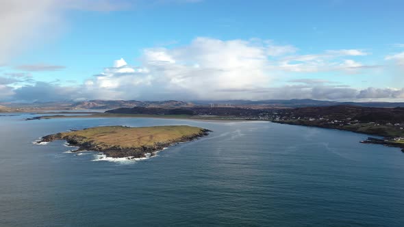 Aerial View of Inishkeel By Portnoo in Donegal  Ireland