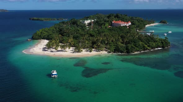 4k 24fps A Drone Shoot Of Island In Dominican Republic The Bacardi Island