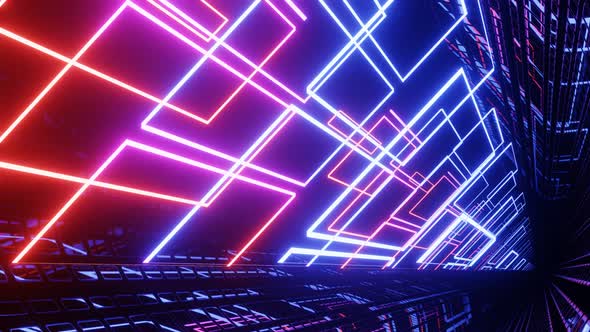 Hitech Neon Scifi Tunel