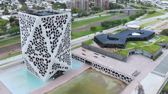 Bicentenary Civic administrative Center (Cordoba, Argentina) aerial view