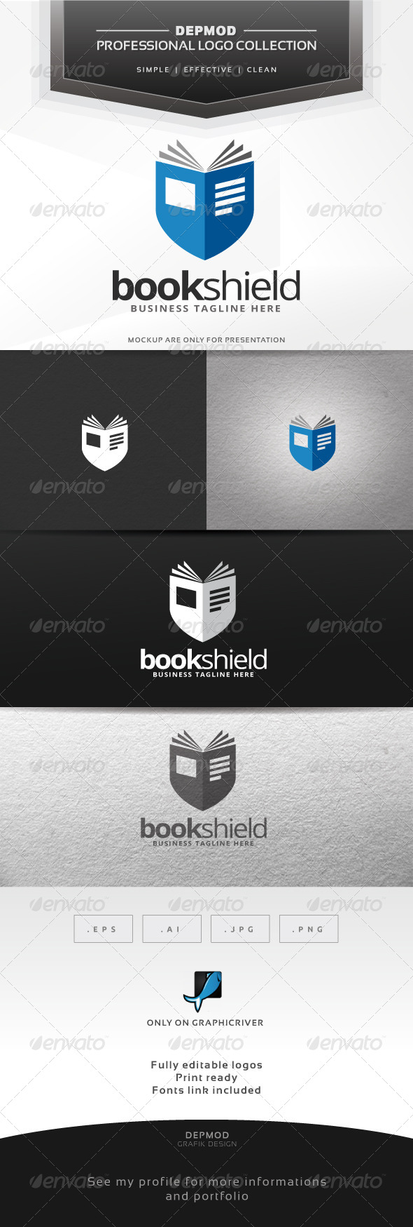 Book Shield Logo