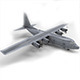 Low Poly US Lockheed C130 Hercules Airplane - 3DOcean Item for Sale