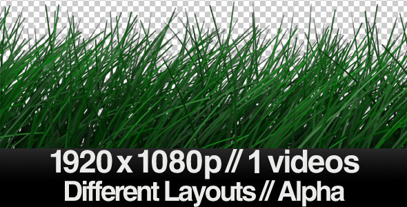 Realistic Grass Blowing in Wind - Calm - ALPHA alt